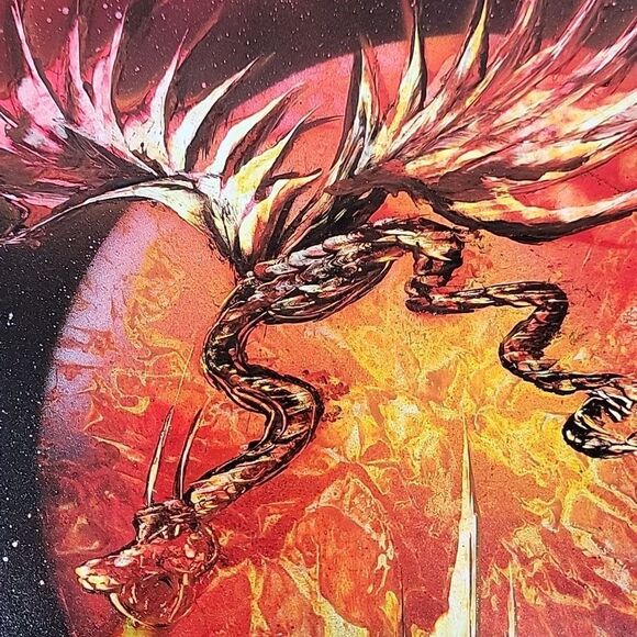 Original space fantasy painting mixed media signed Azul 2006 - Picture 7 of 10